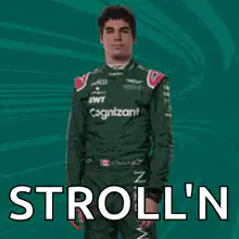 Lance Stroll pointing finger