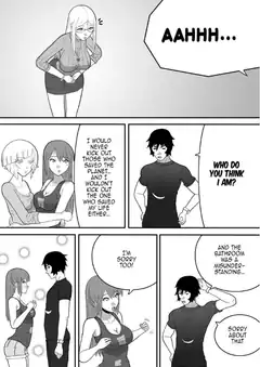 Manga girl apologizes for kicking out savior