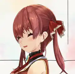 anime girl winking and smiling