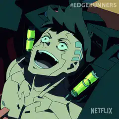 Edgerunner screaming in pain