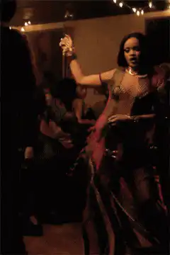 Rihanna dancing in a club