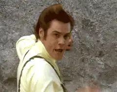 Man in yellow hoodie pointing and shouting