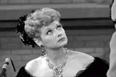Lucille Ball makes a silly face