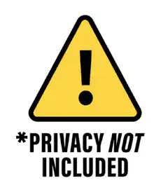 Privacy Not Included Warning Sign