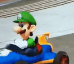 Luigi and Donkey Kong racing