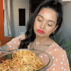 woman twirling spaghetti