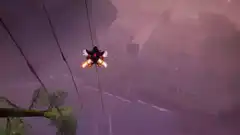 Shadow the Hedgehog gliding and running