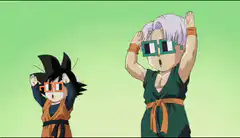 Goku and Trunks fusion dance