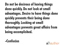 Confucius quote about doing things thoroughly