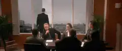 Man jumps out office window