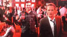 Barney points at camera