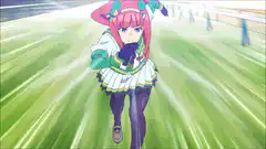 Nijika running on grass