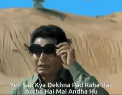 Man lifts sunglasses to reveal he is blind