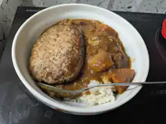 hamburger steak with curry rice