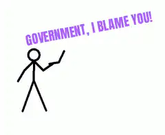 Stickman Blames Government