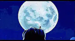 Goku transforms into a Great Ape