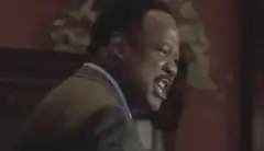 Martin Luther King Jr. shouting passionately