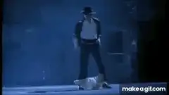Michael Jackson anti-gravity lean dance move