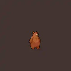 pixel bear dies and becomes ghost