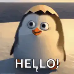 Penguin E says hello