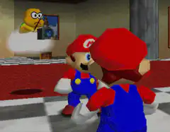 Mario and Luigi with a camera