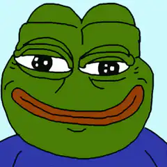 Pepe the Frog smirking