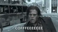 Zombie screaming COFFEE