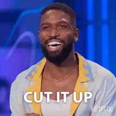 Jamie Foxx laughing then serious CUT IT UP