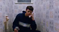 Trainspotting toilet phone call