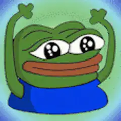 Pepe the Frog with shiny eyes