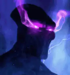 Purple and Green Eyes Mask