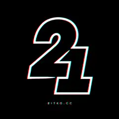Glitchy 21 Bitcoin Logo