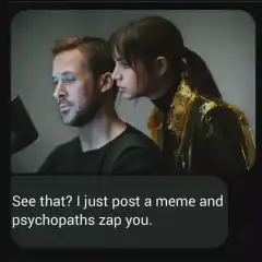 Ryan Reynolds and Ana de Armas psychopaths zap meme