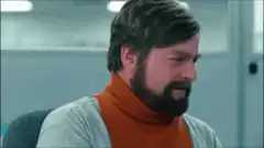 Zach Galifianakis side eye then look