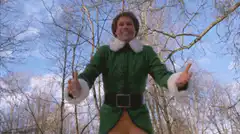 Buddy the Elf gets attacked by a skunk