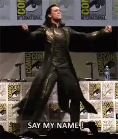 Tom Hiddleston as Loki says my name