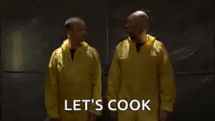 Walter White and Jesse Pinkman Let's Cook