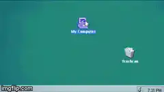 Old man drags trash can into recycle bin