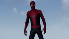 Spider-Man in red and black suit