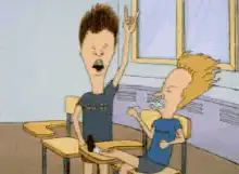 Beavis and Butt-Head in classroom