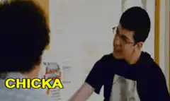 Man says Chicka and laughs