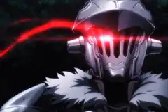 Knight with glowing red eyes