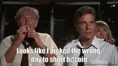 Looks like I picked the wrong day to short bitcoin