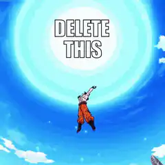 Goku charging energy blast