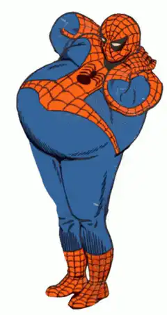 Spiderman with big butt
