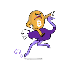 Bitcoin Ostrich Meme