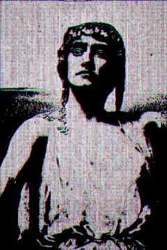 Glitchy Statue of a Woman