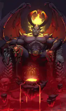 Demon Lord on Throne
