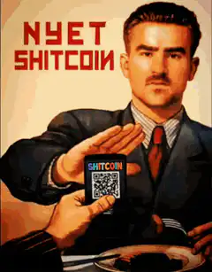 Nyet Shitcoin Man Refusing Phone