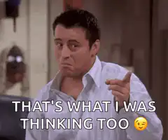 Joey That's What I Was Thinking Too